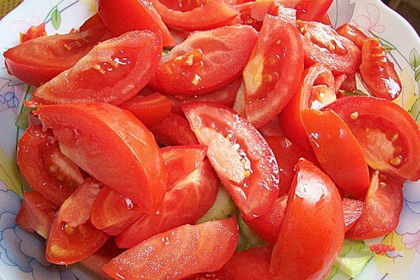 Salade aux tomates