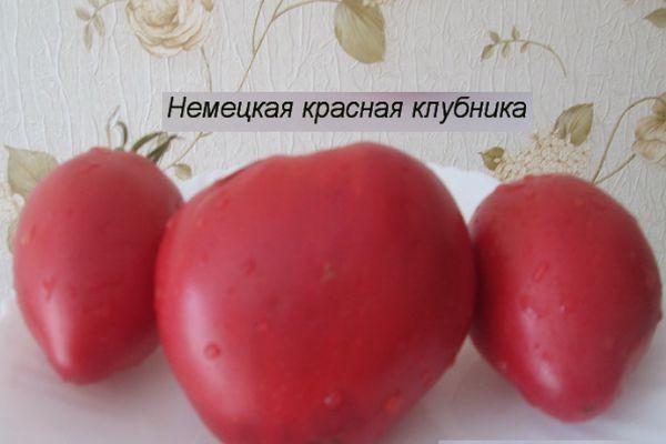 คำอธิบายเกี่ยวกับมะเขือเทศ German Red Strawberry และคำแนะนำในการปลูก