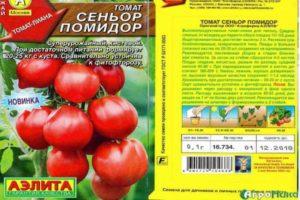 Description de la variété de tomate à haut rendement Senor Tomato et règles de culture