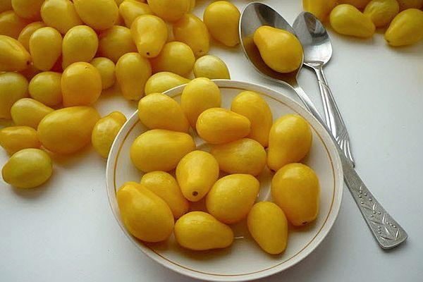 Tomates cerises jaunes