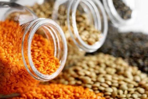 ถั่วเลนทิลในขวด