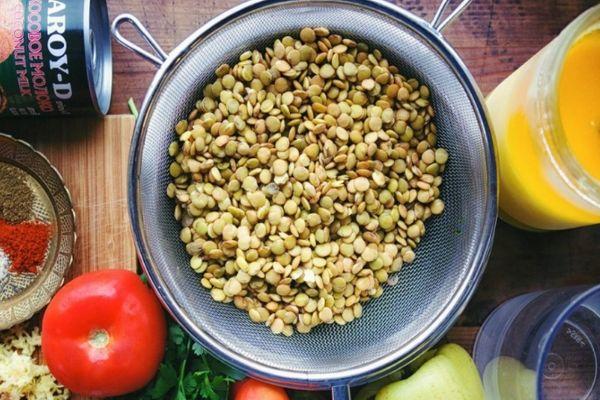 การปรุงอาหารด้วยถั่วเลนทิล