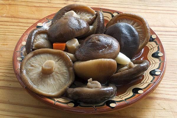 เห็ดนมดองในชาม