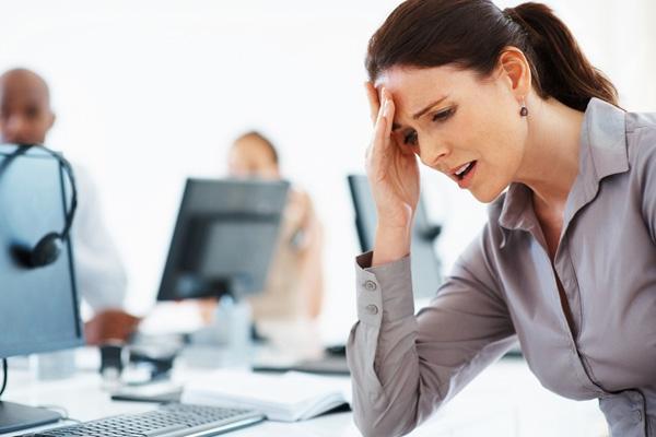 la fille est stressée