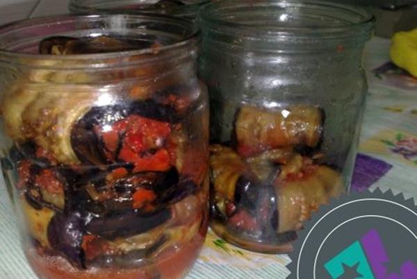 มะเขือยาวม้วนในขวด