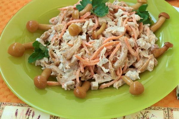 salade aux champignons au miel