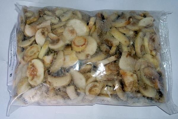 เห็ดแชมปิญองแช่แข็งในถุง