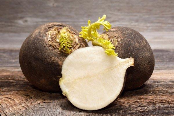 หัวไชเท้าดำข้างใน