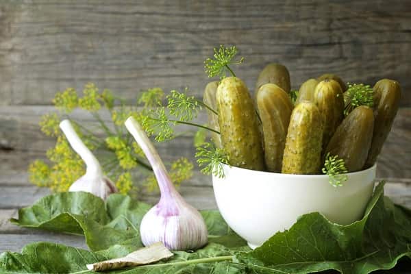 แตงกวาดองในชาม