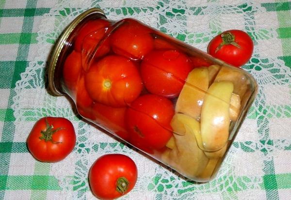 tomates au vinaigre de cidre et pommes