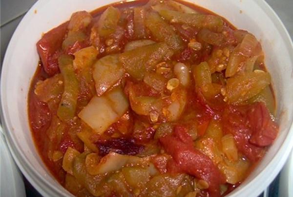 Lecho d'aubergines à la mijoteuse