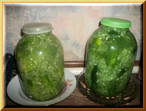 แตงกวาในน้ำแตงกวาของตัวเอง