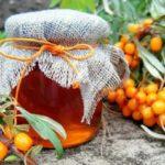 แยมซีบัคธอร์นในขวด