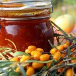 แยมซีบัคธอร์นในขวด