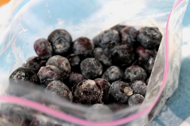 บลูเบอร์รี่แช่แข็งในถุง