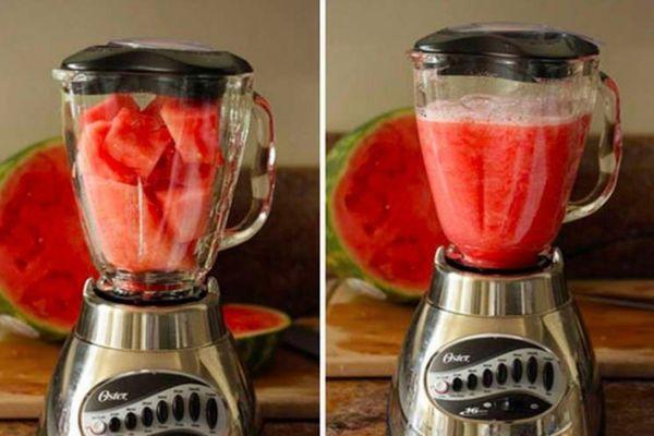 แตงโมในเครื่องปั่น