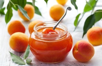 แยมแอปริคอตในขวด