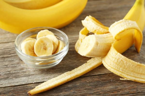 bananes en morceaux sans peau
