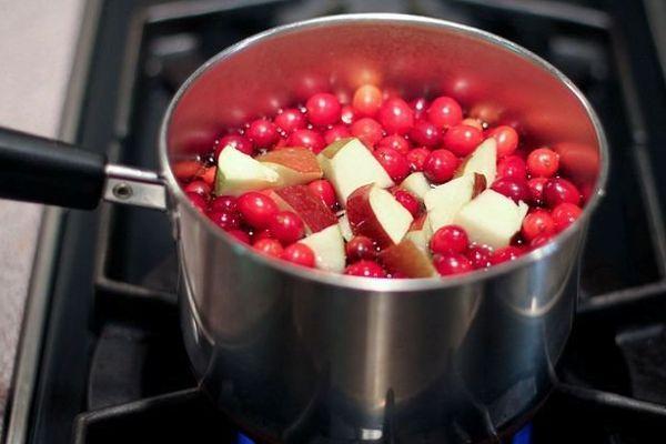Airelles rouges aux pommes