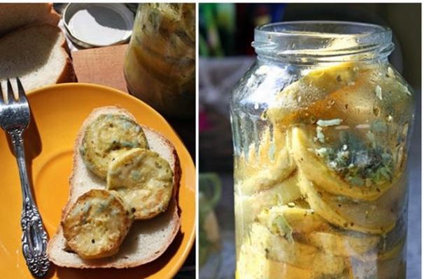 ซูกินี่ทอดในขวด