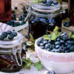 Myrtilles et confiture