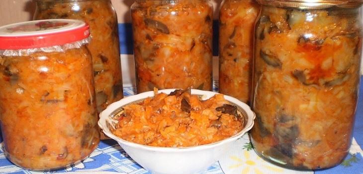 Solyanka aux champignons et au chou