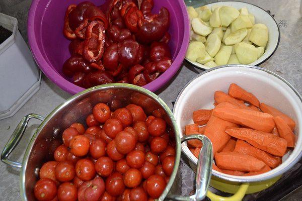 ส่วนผสมสำหรับทำ adjika