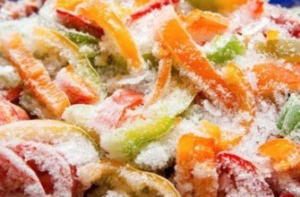 การแช่แข็งผัก