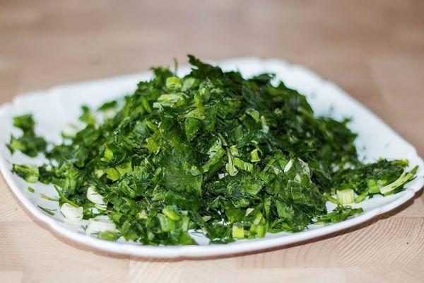 ผักชีฝรั่งสับ