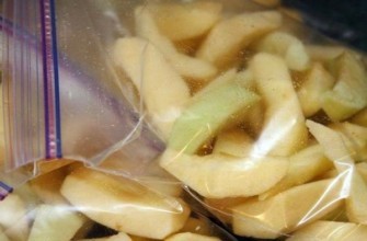 แอปเปิ้ลแช่แข็งในถุง