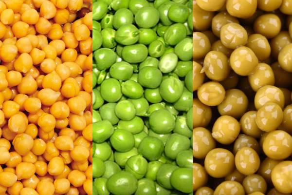 ถั่วลันเตาต่างชนิดกัน