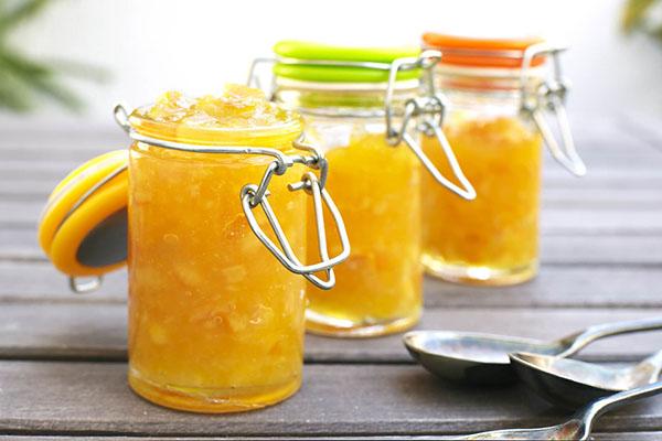 courgettes au jus d'ananas en bocaux