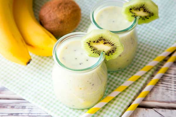glace liquide à la banane et au kiwi