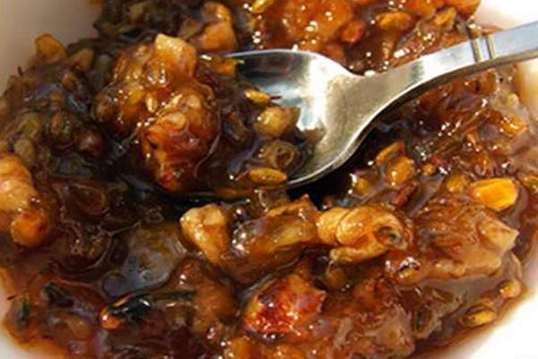 แยมซีบัคธอร์นกับวอลนัท