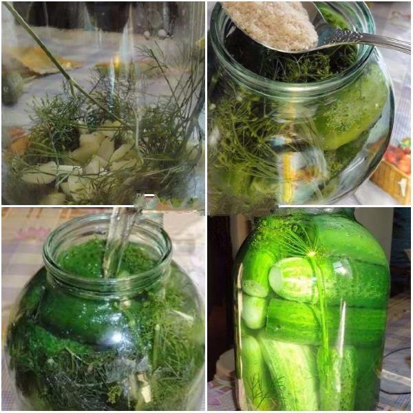 แตงกวาในน้ำแตงกวาของตัวเอง