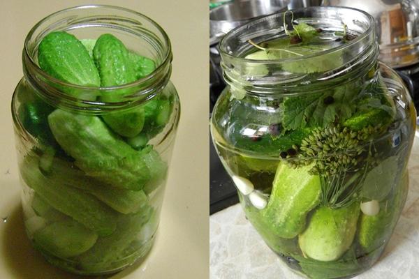 การเตรียมแตงกวาดอง