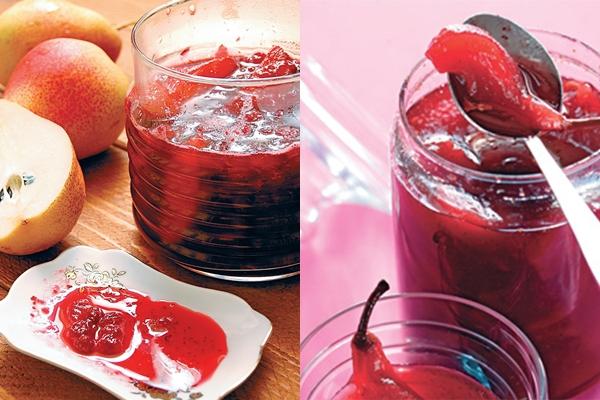 ลักษณะของแยมลูกแพร์และลิงกอนเบอร์รี่