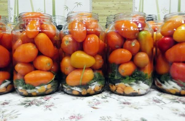 มะเขือเทศสไตล์บัลแกเรีย เช่นเดียวกับในสหภาพโซเวียต