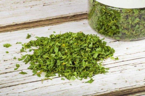 ผักชีฝรั่งสับ