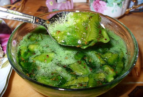 แยมกีวีในกระทะ