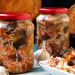 aubergines au chou en bocaux