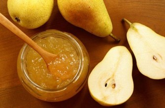 ลูกแพร์และแยมที่ทำจากลูกแพร์