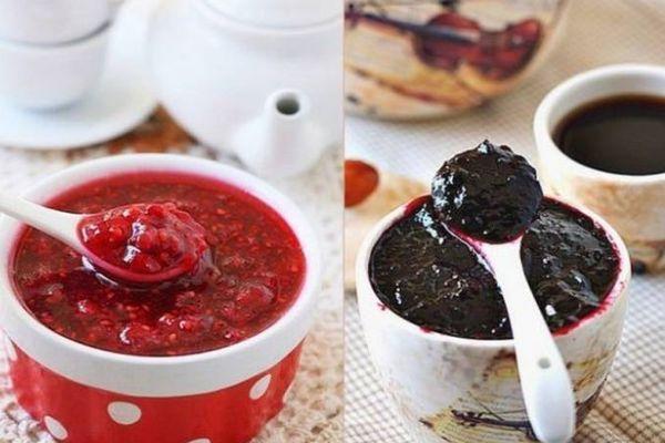 Framboises et groseilles