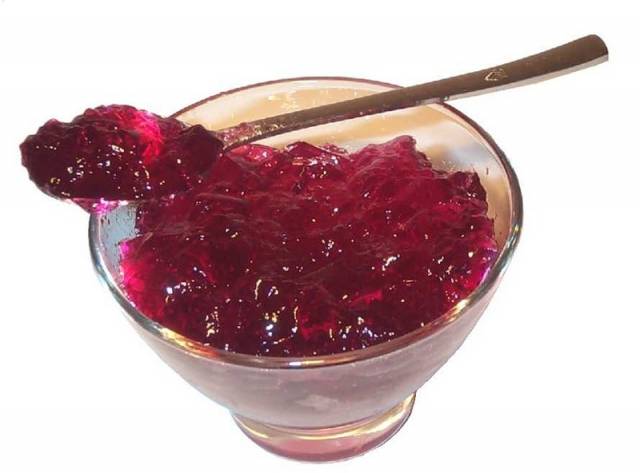 purée de cerises dans un bol