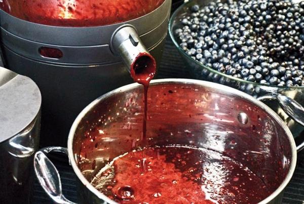 การทำน้ำบลูเบอร์รี่