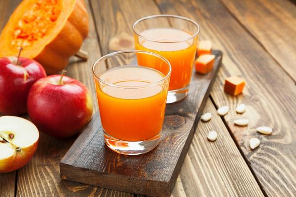 jus de pomme et de citrouille