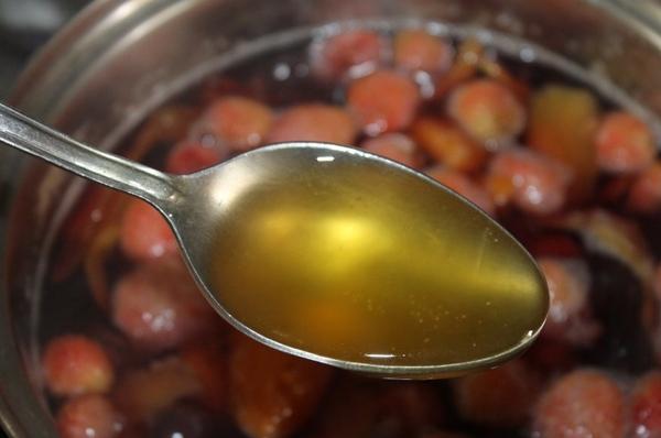 compote d'abricots et de raisins