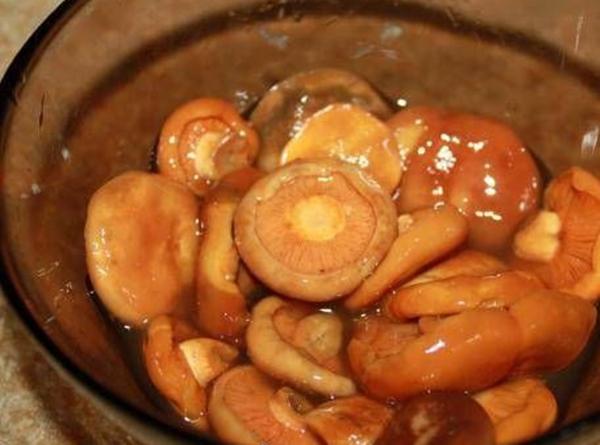 capsules de lait au safran marinées