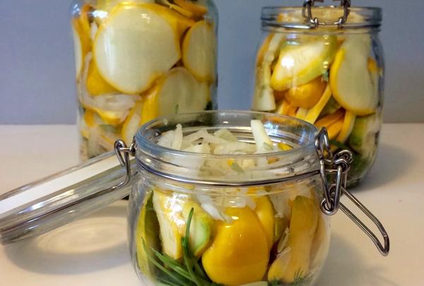 สควอชกับสมุนไพรในขวด