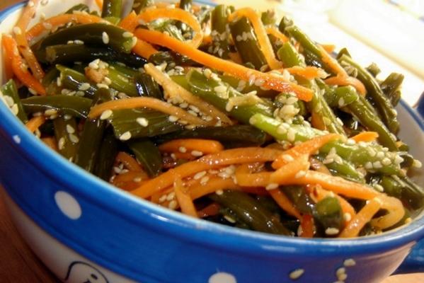 Pousses d'ail à la coréenne